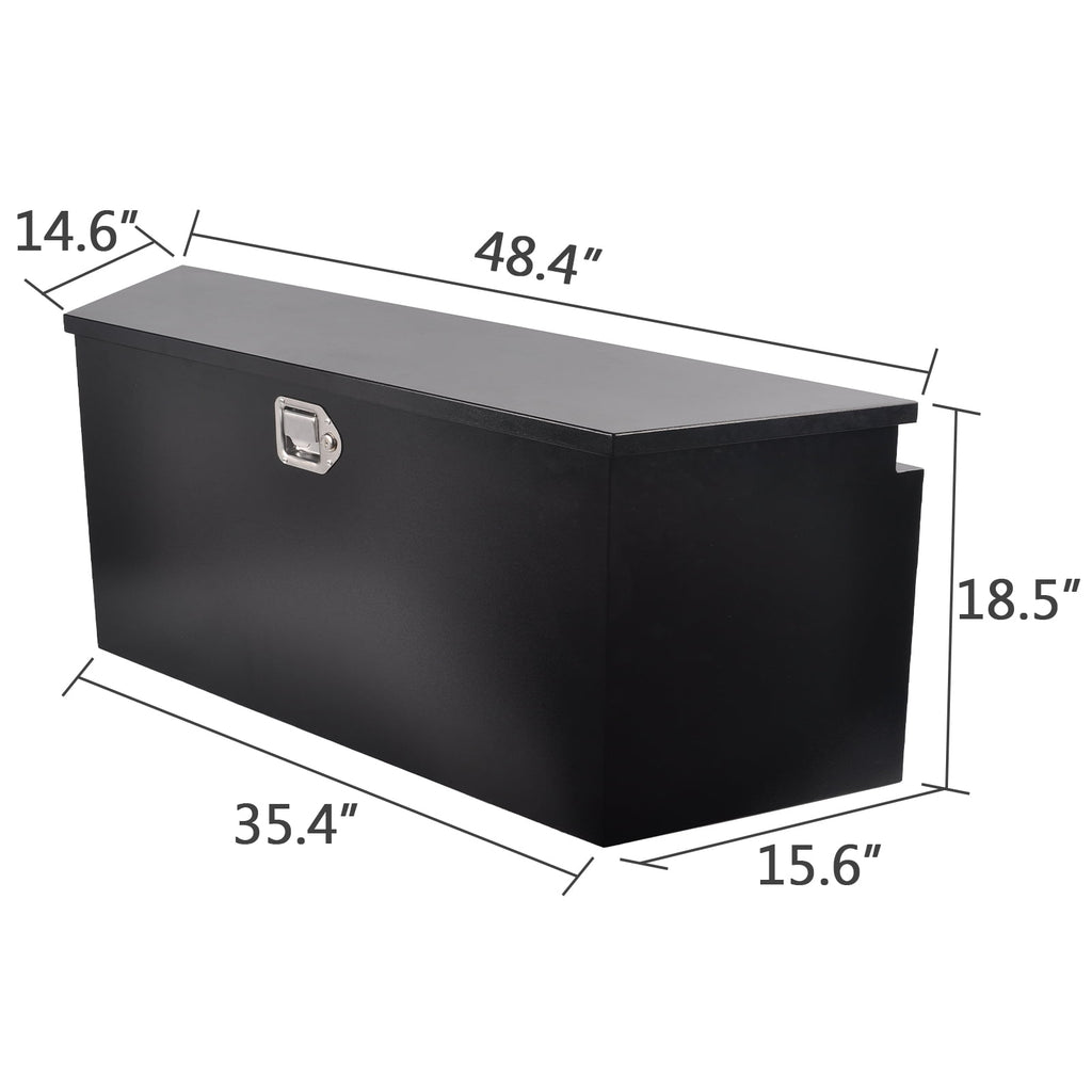 49 Inch Steel Trailer Tongue Tool Box for Trucks Beds Storage Box 49 x 15 x 18.5 Inch - Image 6
