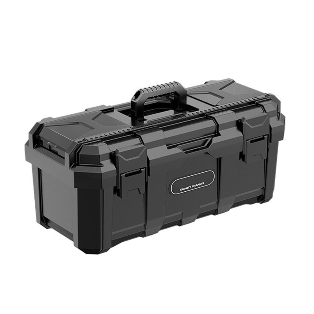 Reinforced Container Essential Tool Box with Secure Compartments Reinforced Mechanic Tool Chest Lockable Case for Repair - Image 2
