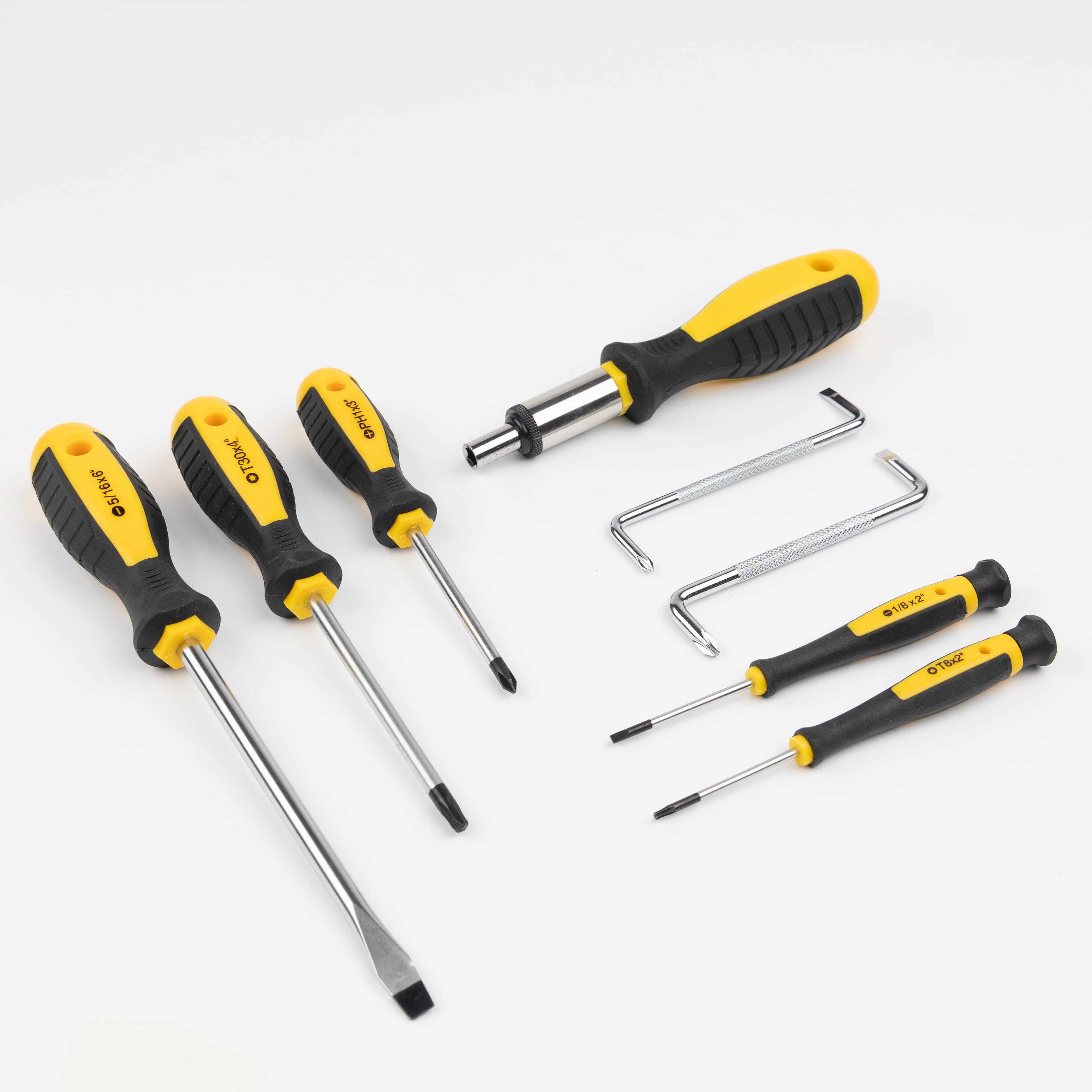 100-Piece Magnetic Screwdriver Set with Plastic Rack, Includes Slotted/Phillips/Torx Precision Drivers, Non-Slip Rubb... - Image 6