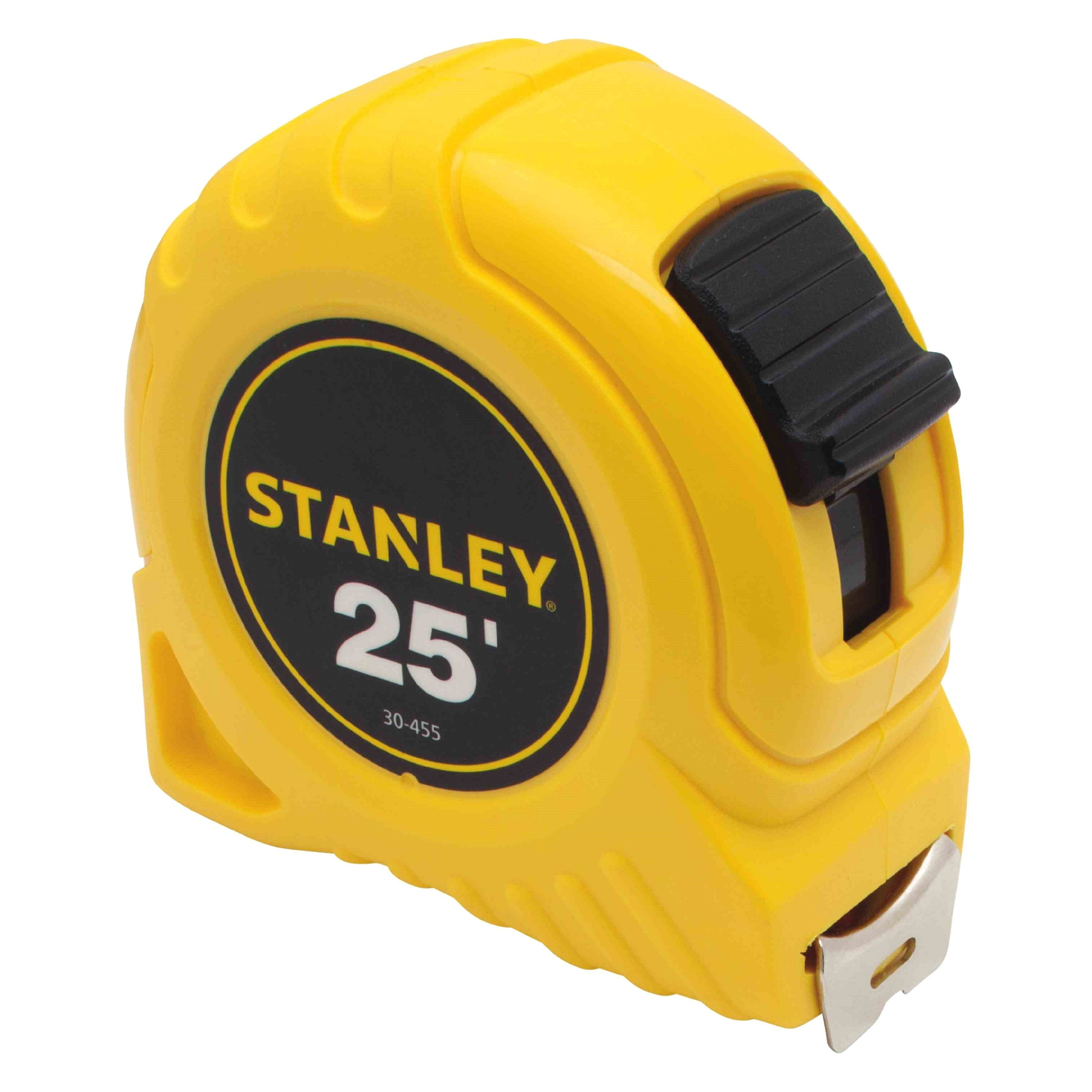 Stanley Power Return Tape Measure, Plastic Case, 1" x 25ft, Yellow - Image 4