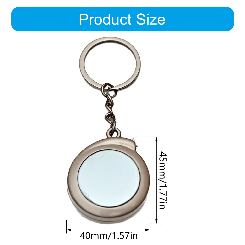 Everyday Carry Steel Tape Measure Lightweight Keyring Feature Measuring Tape - Image 5