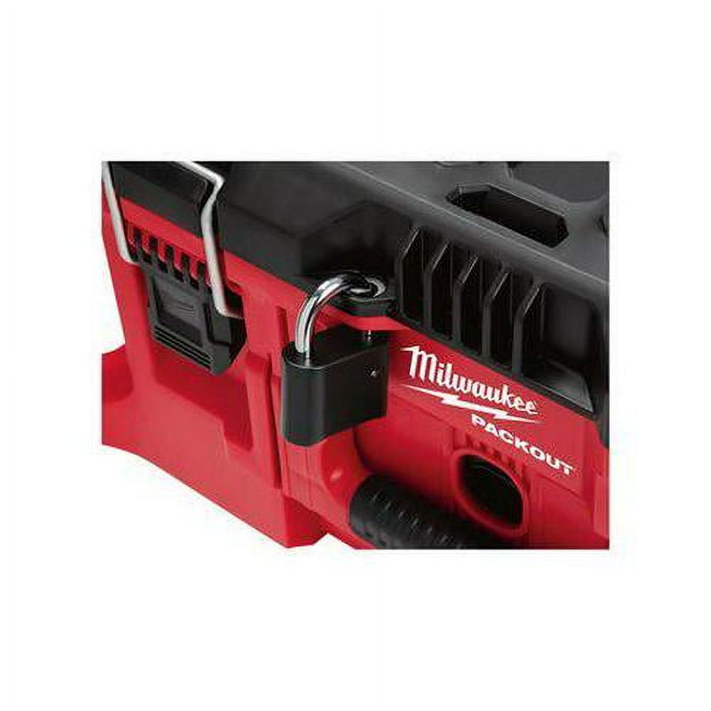 Milwaukee Tool PACKOUT Large Tool Box, Polymer, Black/Red, 22 in W x 16-1/4 in D x 11 in H - Image 4