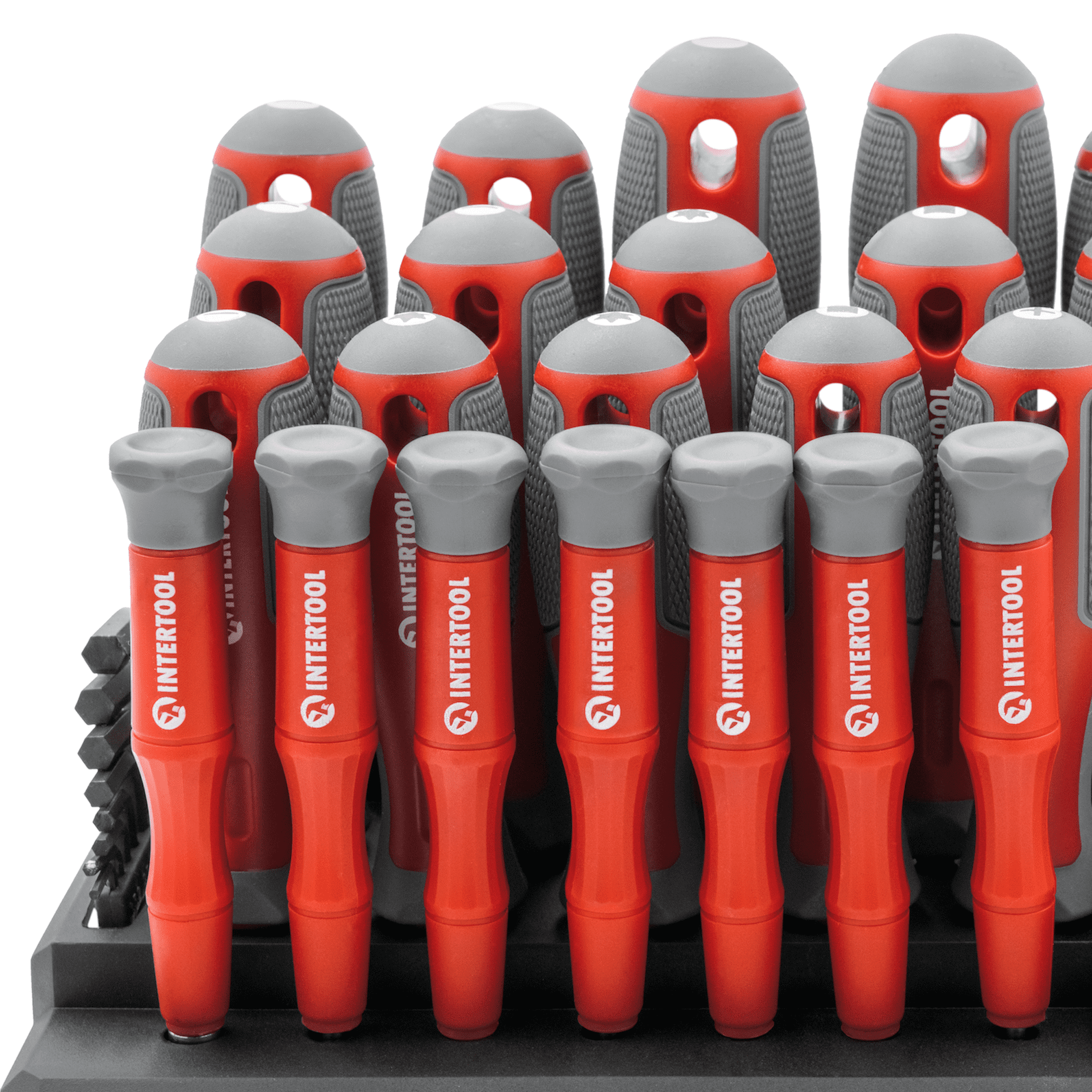 INTERTOOL 114-Piece Magnetic Screwdriver Set with Organizer VT08-3372 - Image 5