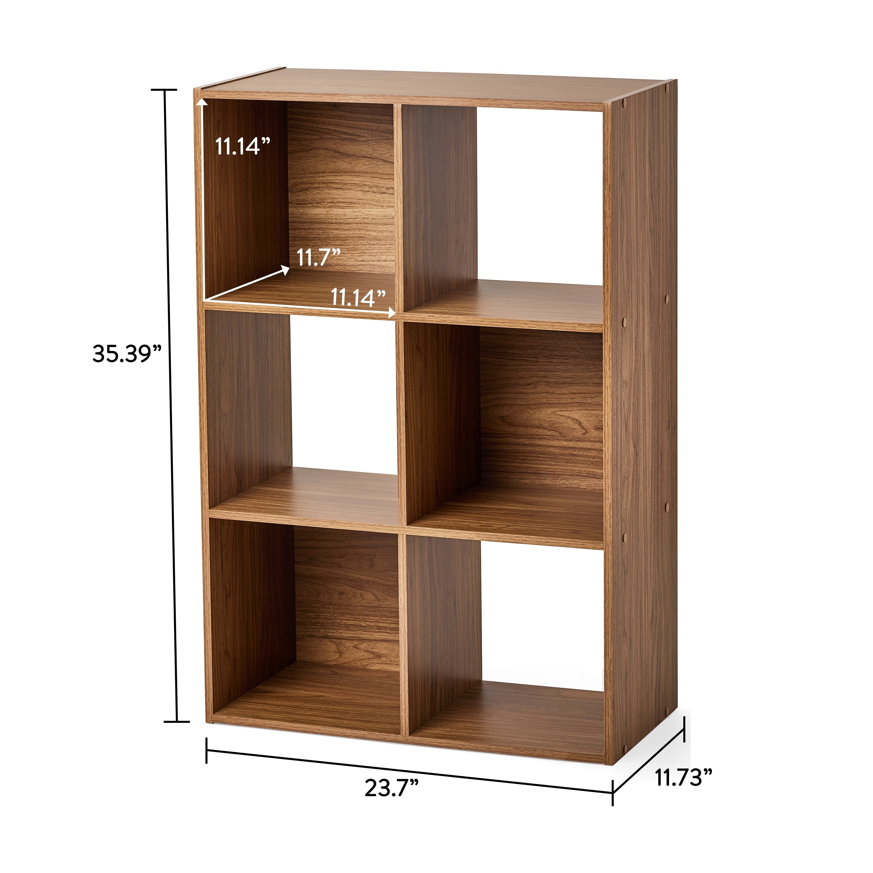 6 Cube Storage Organizer, White Portable for Home