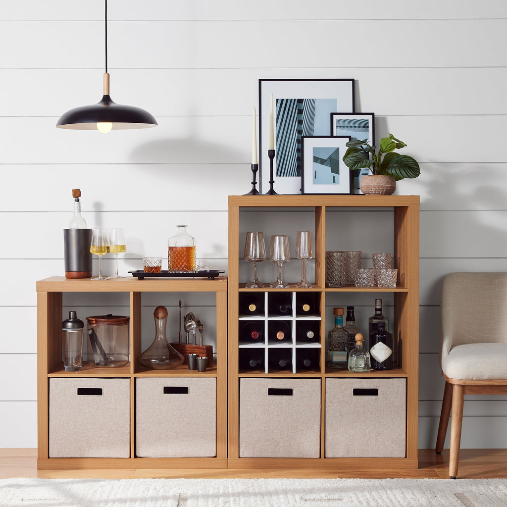 Better Homes &amp; Gardens 4 Cube Storage Organizer, White Texture