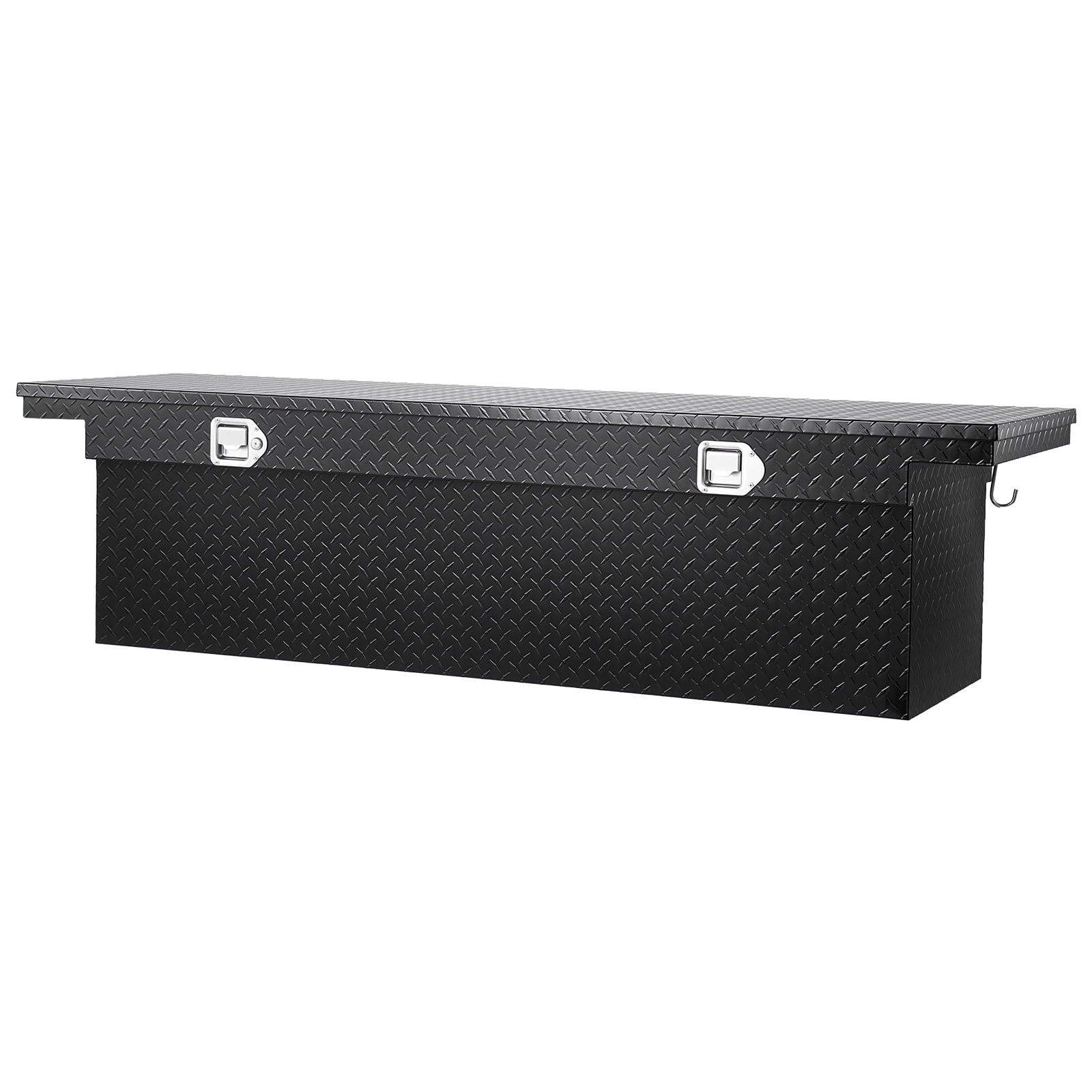Aluminum Crossover Truck Tool Box, 72x20x14 In, Durable Storage Organizer with Diamond Pattern, Suitable for Pickup T... - Image 6