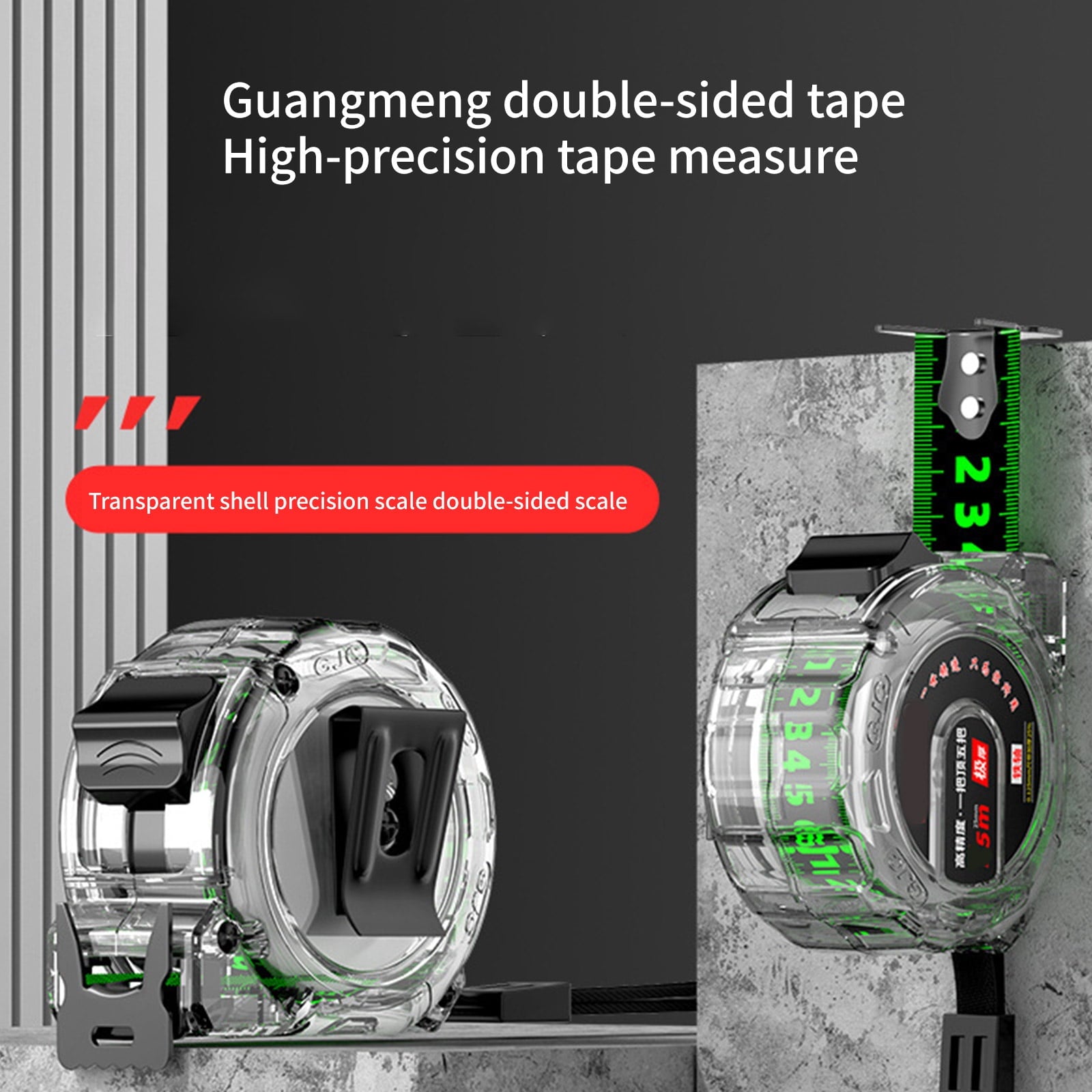 Tape Measure 16.4Ft Measuring Tape Extendable, Self-Lockings Tape Measurer, Easy Reads Measurement Tape - Image 4