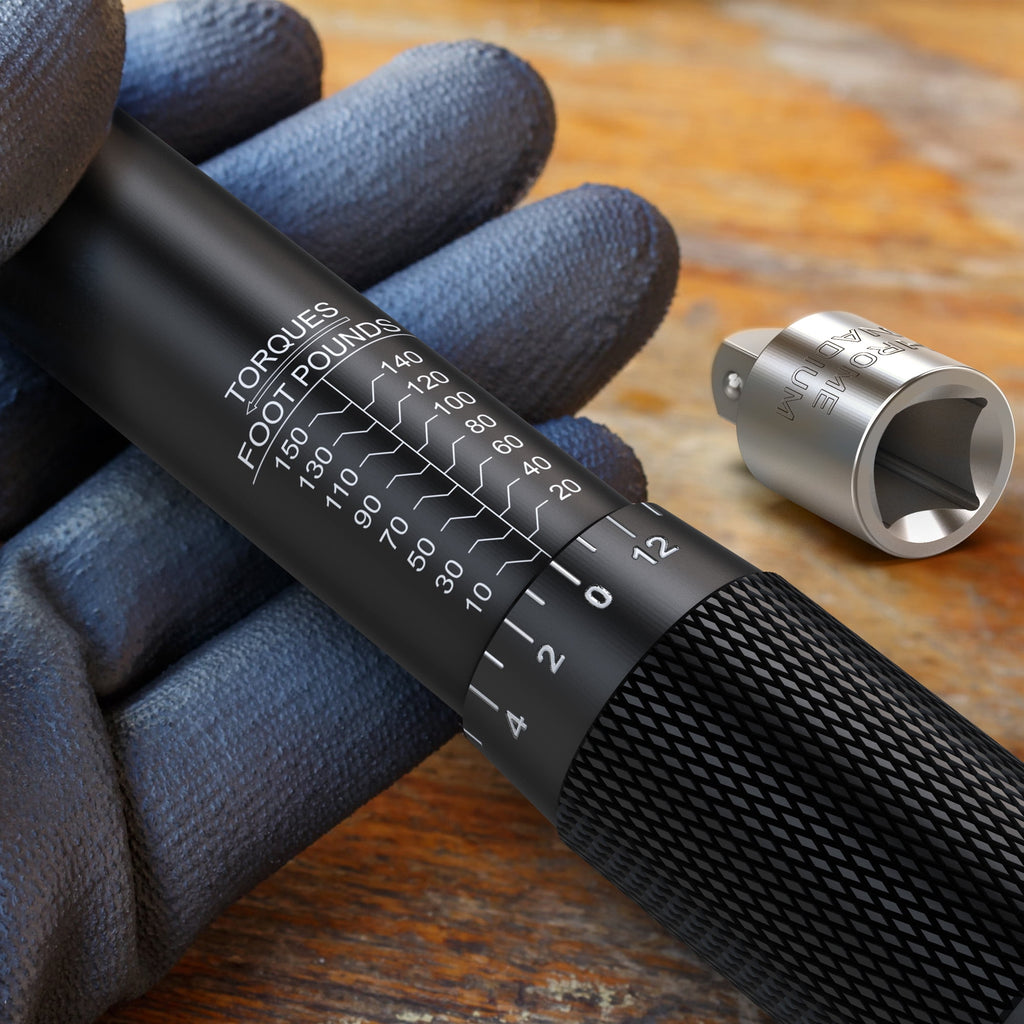 1/2 Inch Drive Click Torque Wrench Set 8-168 ft.-lb. - Image 5