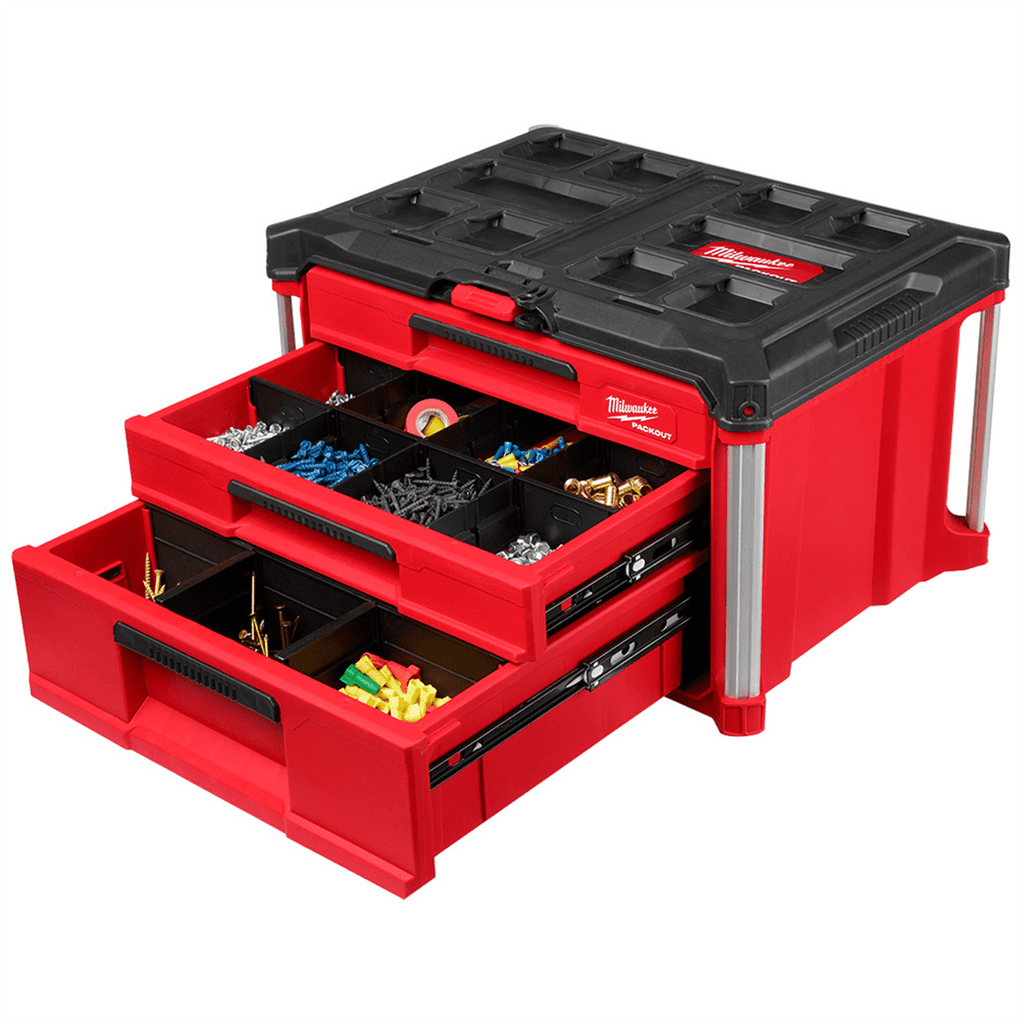 Milwaukee Tool PACKOUT Multi-Depth 3-Drawer Tool Box - Image 4