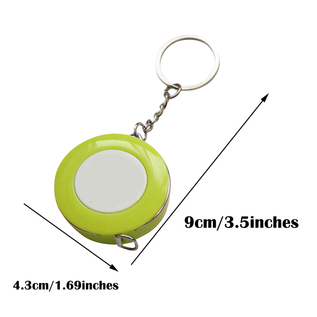 Tape Measure Ring Sizer Auto Retractable Tape Measure with Keychain Keychain Tape Measure Portable Tape Measure Retra... - Image 2