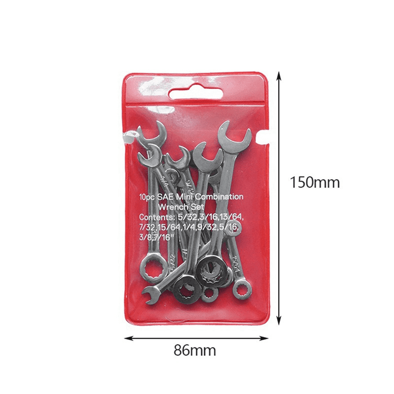10-Piece Mini Wrench Set Manual Dual-Purpose Tool Maintenance Tools - Image 3