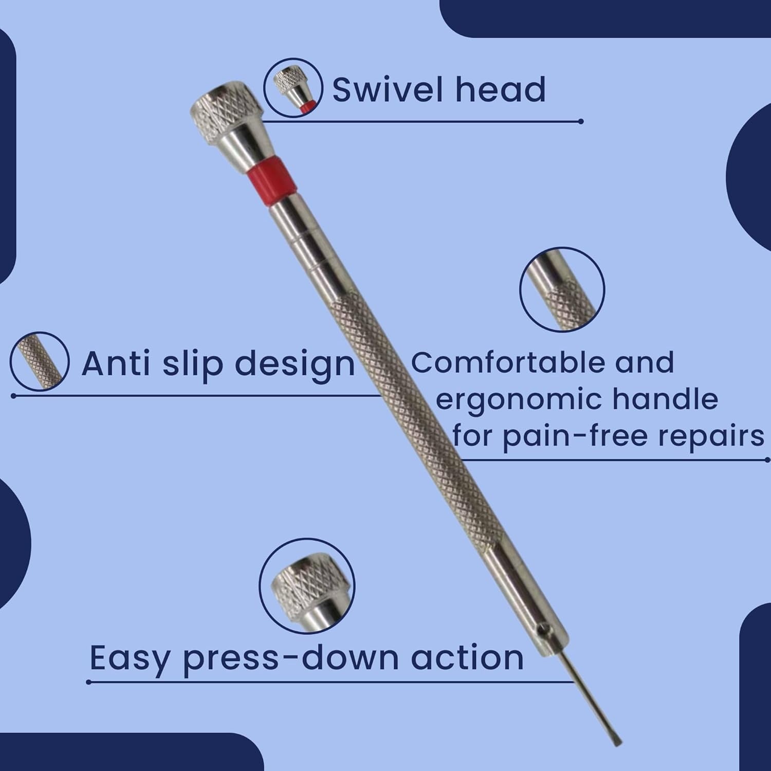 Mini Precision Screwdriver Set 5 Sizes (0.81.6mm) for Jewelry, Watches, Eyeglasses, Electronics & DIY Repairs - Image 3