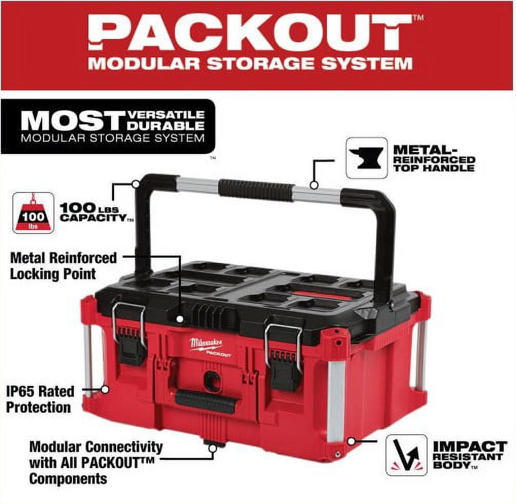 PACKOUT 22 in. Large Portable Tool Box Fits Modular Storage System - Image 2