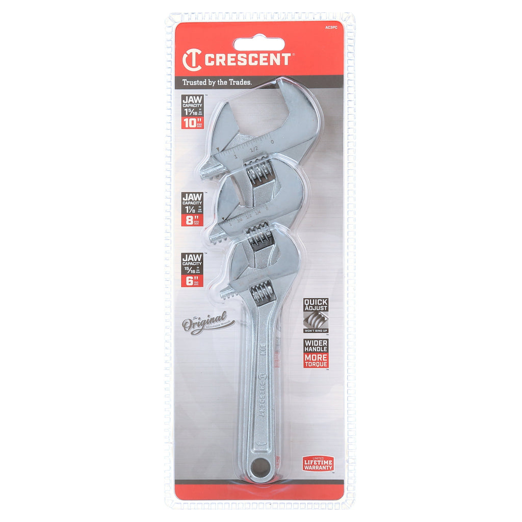 Crescent Adjustable Wrench Set 3 pc. - Image 2