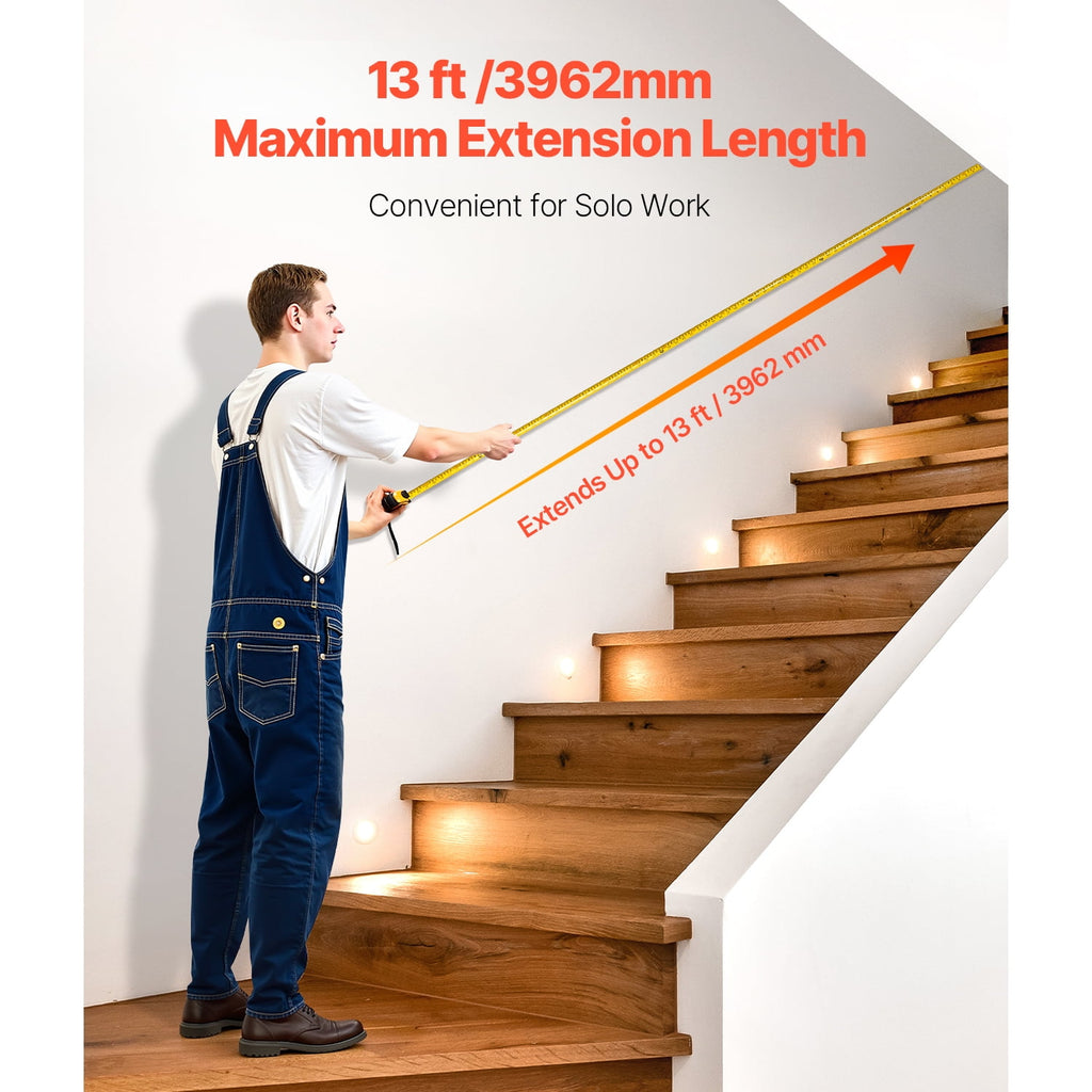 25 ft Measuring Tape with Retractable Design, Dual-Scale Imperial and Metric ft/m, Durable ABS Case, Easy-to-Read Ste... - Image 2