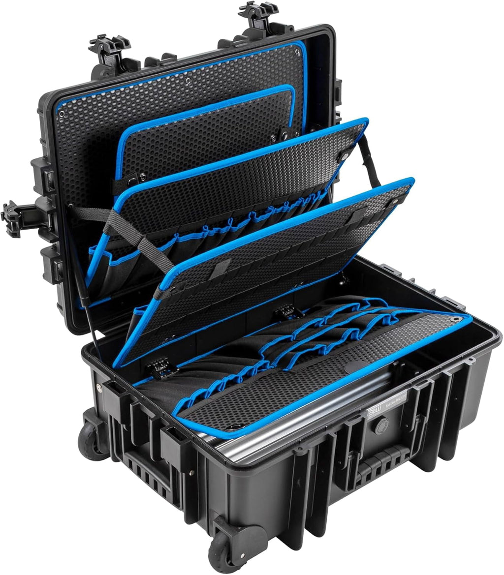 B&W International Jumbo 6700 Outdoor Tool Case with Pocket Tool Boards, Black - Image 4