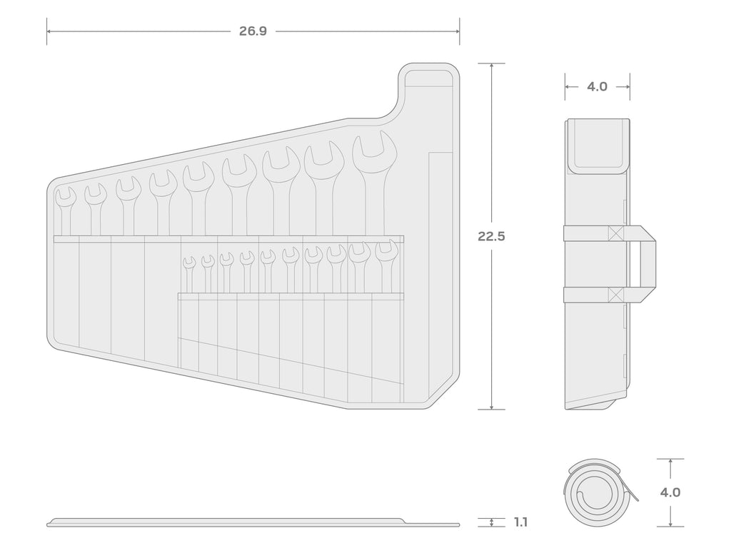 Combination Wrench Set with Pouch, 19-Piece (1/4 - 1-1/4 in.) | - Image 2