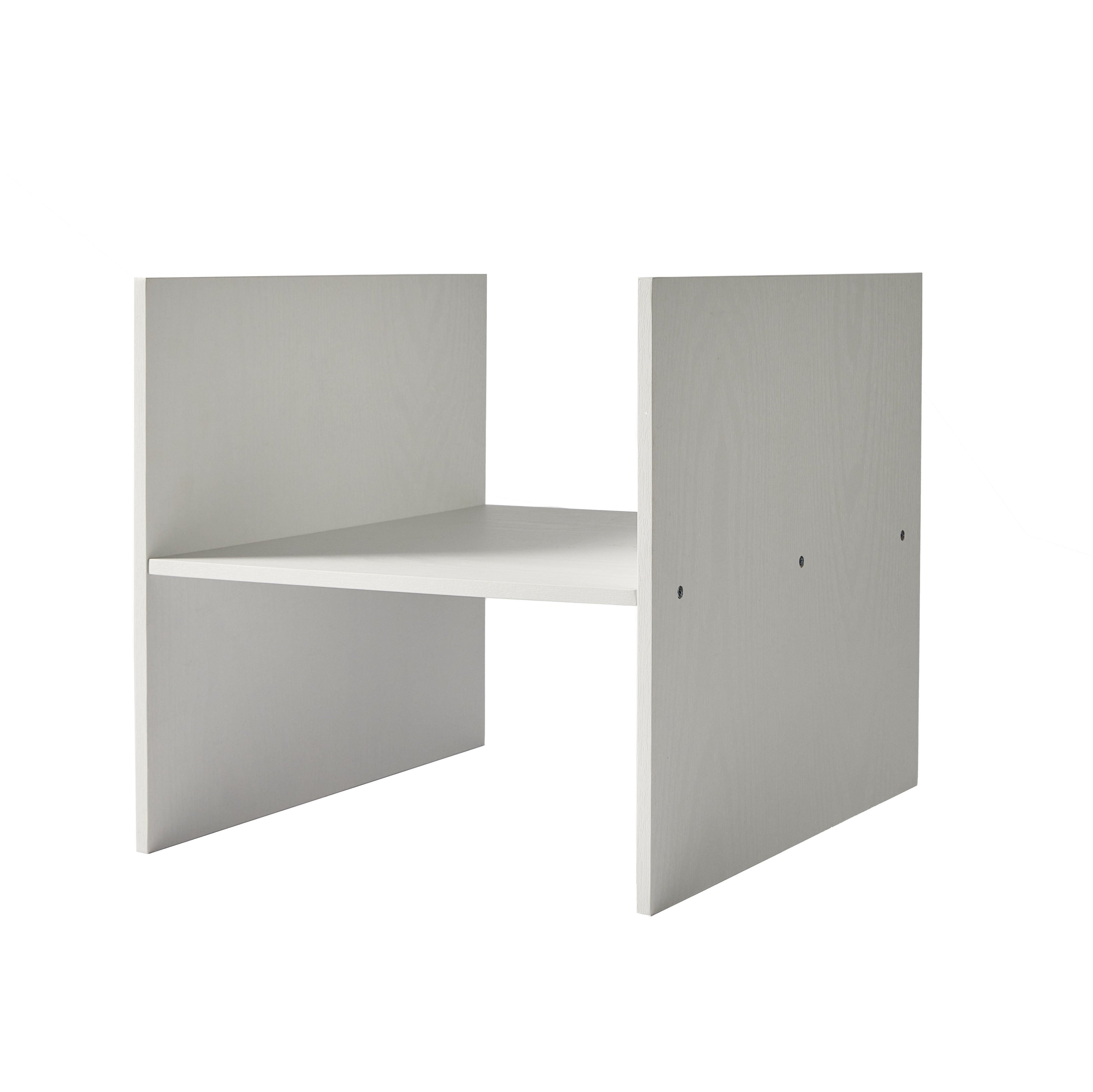 Better Homes &amp; Gardens H Shelf Insert for Cube Organizers, White Texture