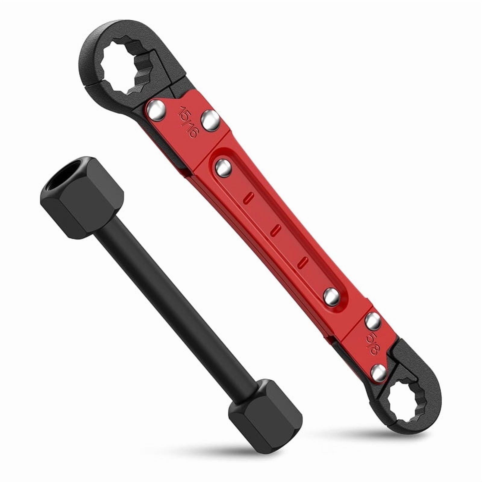 Angle Stop Wrench Set Plumbing Tools Kit for Installing and Removing Compression Nuts and Rings, Professional Plumbers Wrench for Angle Stop - Image 2