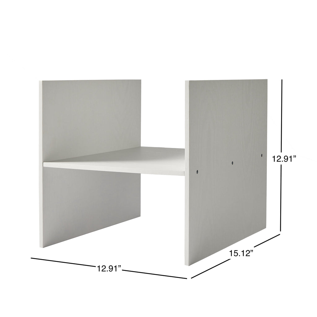 Better Homes &amp; Gardens H Shelf Insert for Cube Organizers, White Texture