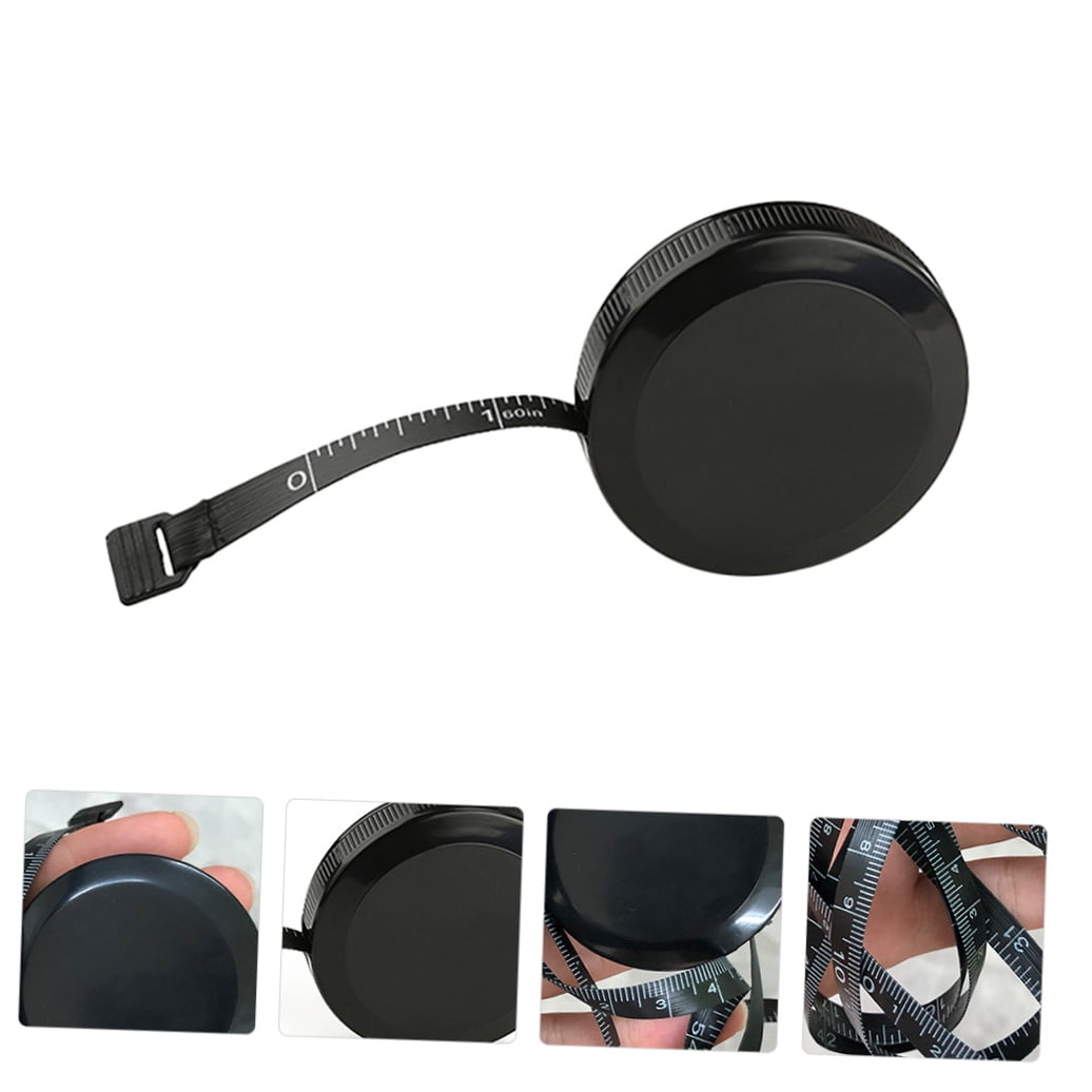 Raindrops 1.5m Flexible Measuring Tape Tool in Black, ABS PVC Material, Portable and Lightweight for Home and Use - Image 3