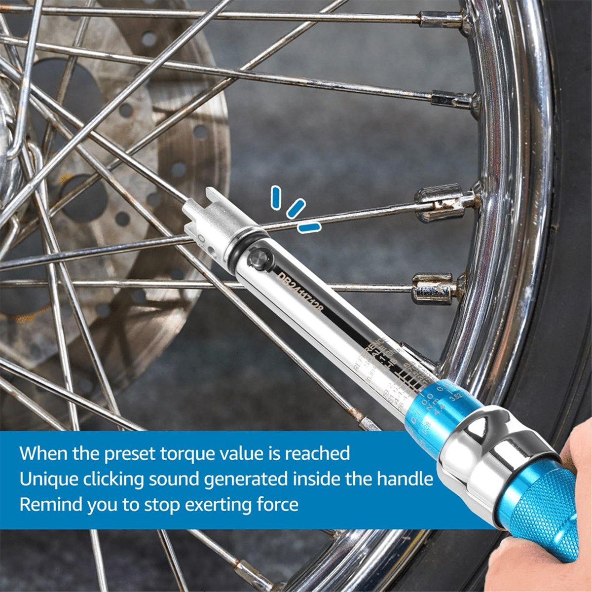 Spoke Torque Wrench, 2-10 NM Wrench Set, Steel Wheel Spanner with Storage Box, 5.0-6.8mm - Image 6
