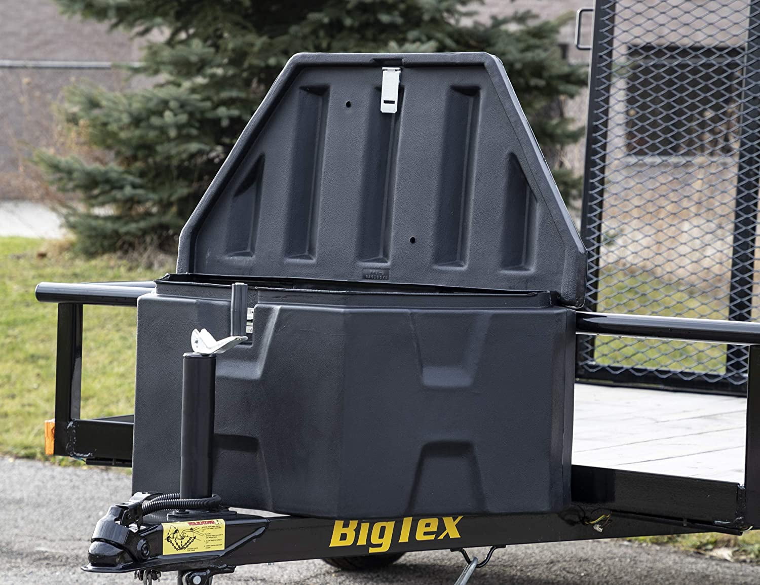 1701680 Trailer Tongue Truck Tool Cargo Storage Box, Black - Image 5