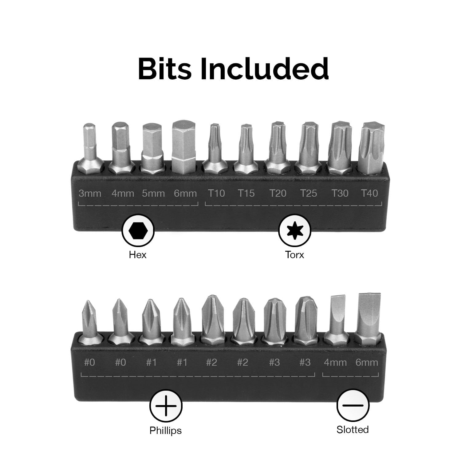 10573B 1/4 Torque Screwdriver Set, 20 Hex Bits, 10 to 50 In-Lbs, Long Shank Screwdriver Torque Wrench, Adjustable Inc... - Image 6