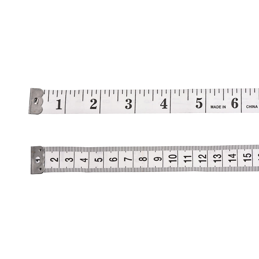 Uxcell Cloth Tape Measure for Body 120 inch Metric Inch Measuring Tape Soft Dual Sided for Tailor Sewing White - Image 4