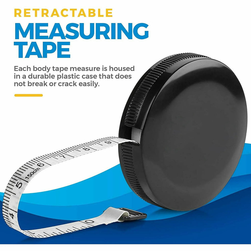 Tape Measure for Body Measuring Tape, (Pack of 2) Dual Sided inch and cm, Portable, Retractable Soft Ruler Tool for M... - Image 5