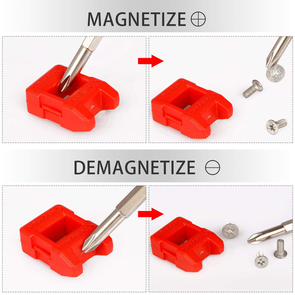 Right Angle Screwdriver, 1/4 Mini Ratchet Set,90 Degree Offset Ratcheting Wrench,Hex/Torx/Slotted/Phillips Magnetic Bits - Image 6