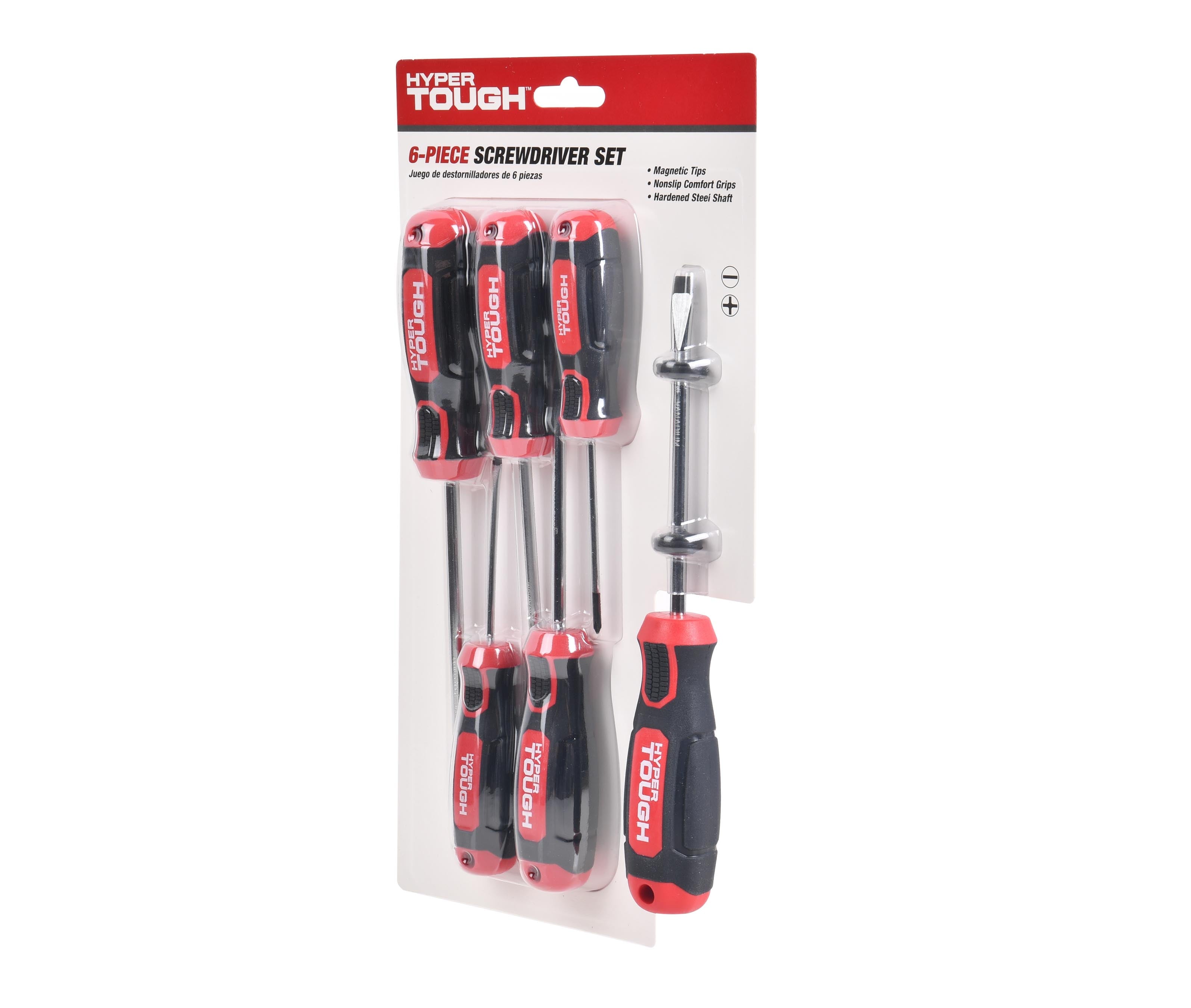 Heavy-Duty 6-Piece Full Size Steel Screwdriver Set, 0 V - Image 2