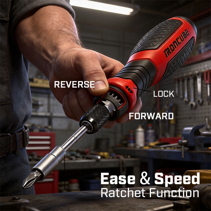Multi Ratcheting Screwdriver Set: 21 in 1 Magnetic Multiple bits Suitable for Everyday Household Use - Image 3