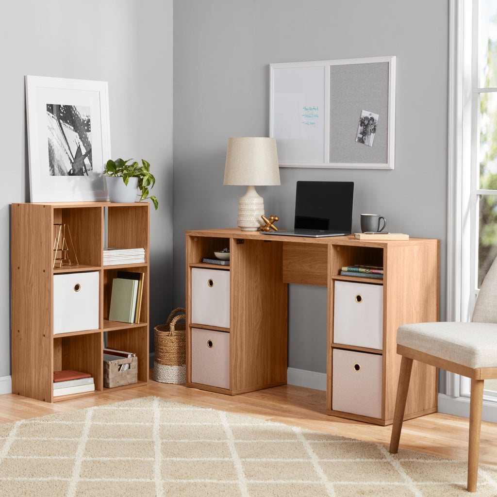 6 Cube Storage Organizer, White Portable for Home