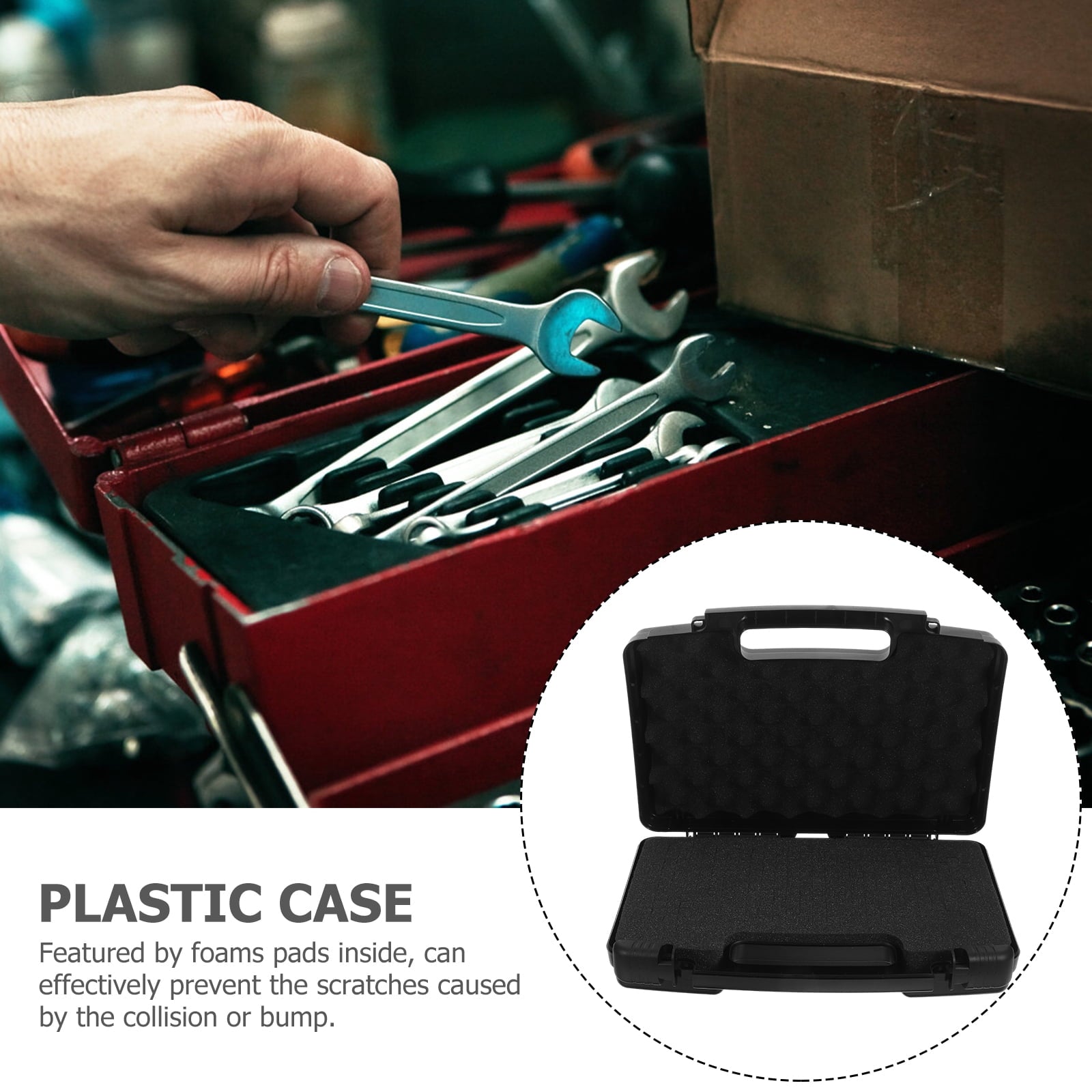 Tool Chest Tools Container Tool Box Hard Case Mechanics Tools Organizer Picnic Tool Storage Case Tool Case - Image 2