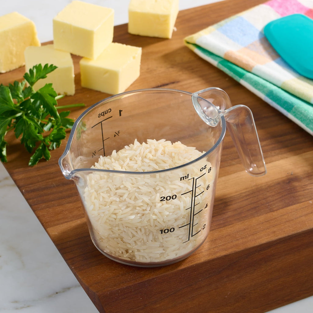 1 Cup Large Spout Plastic Measuring Cup, Clear