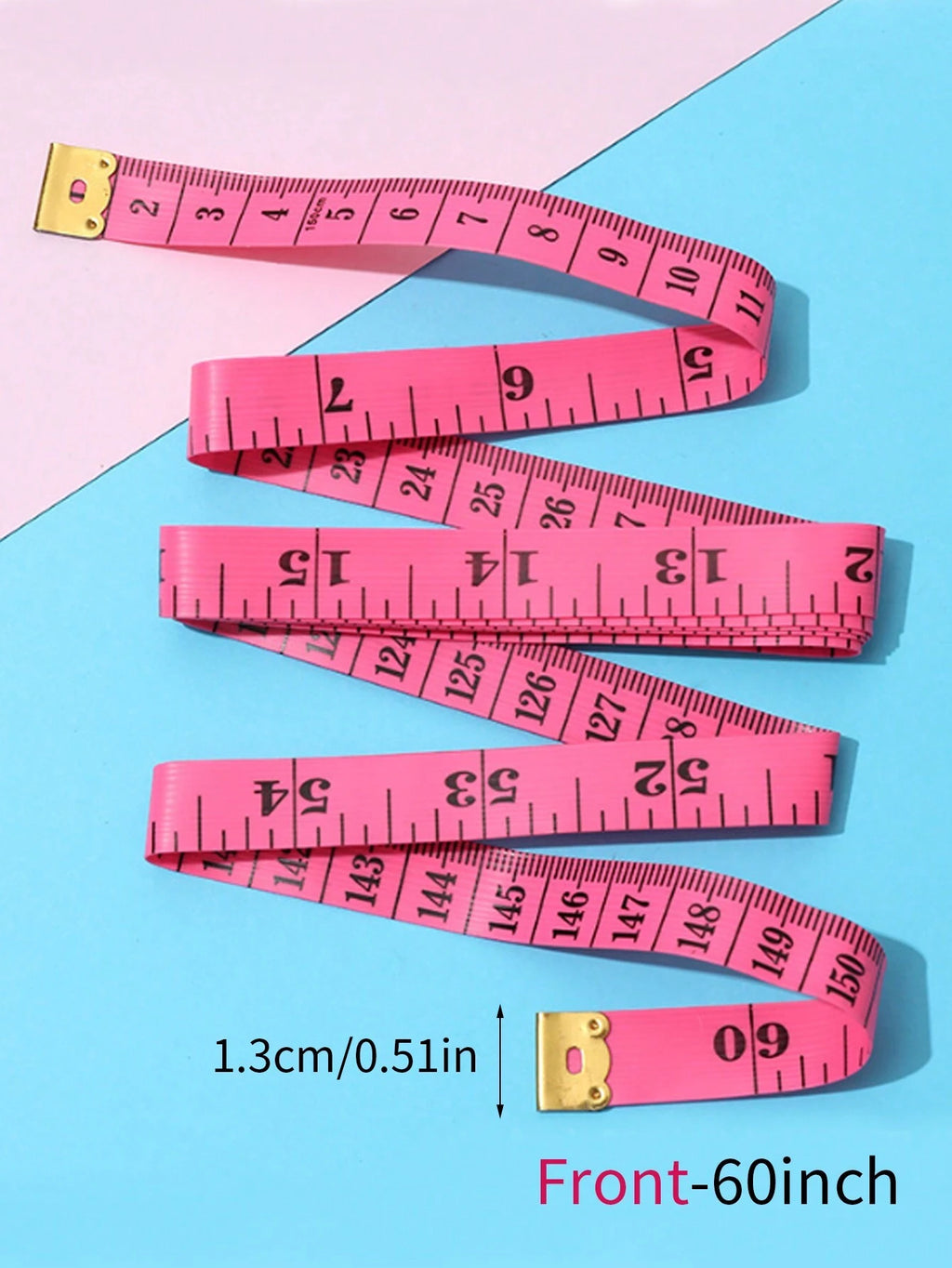 1 Roll 60 Inch Plastic Measuring Tape Modern Household Ruler - Image 2