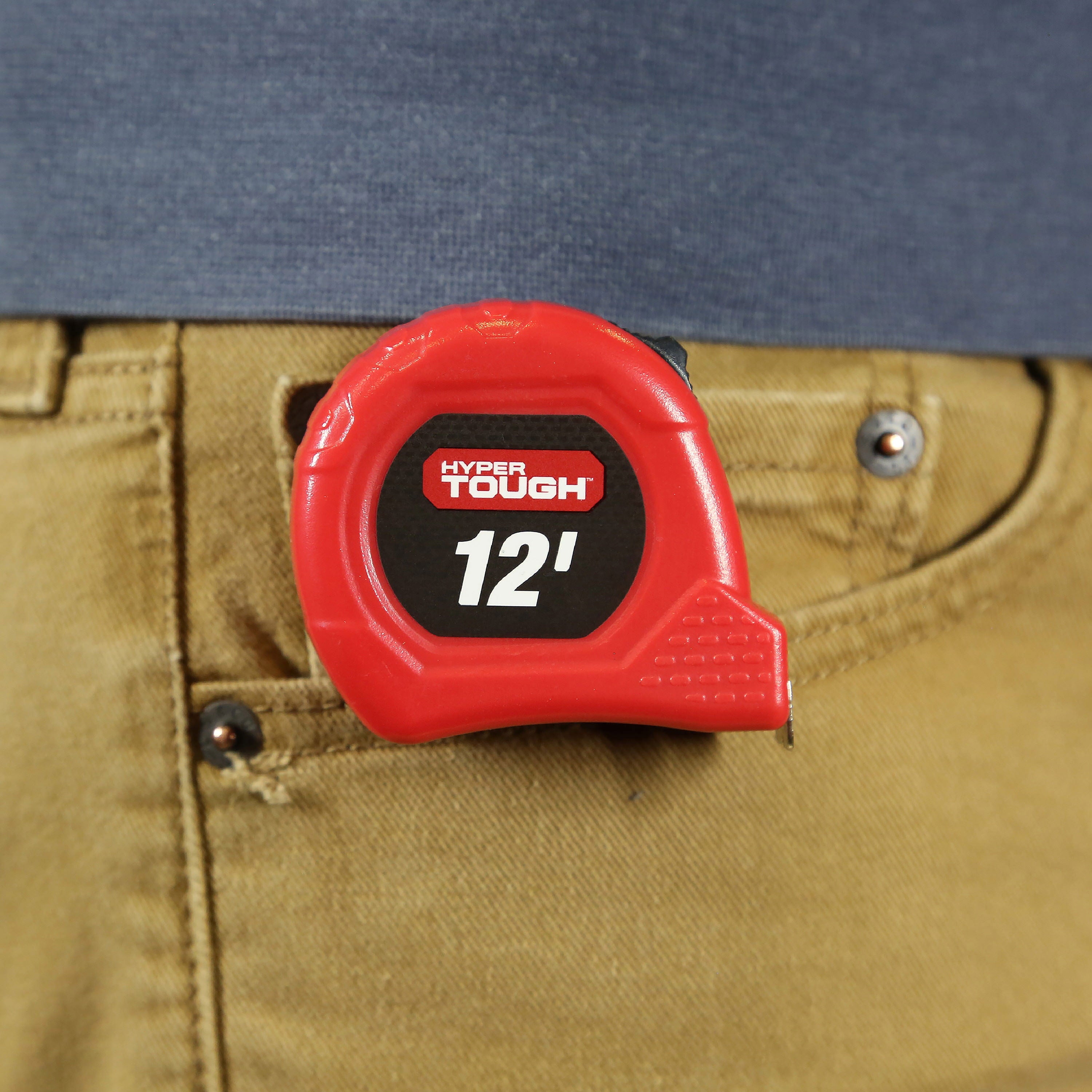 (4 pack) Hyper Tough 12 Foot Tape Measure - Image 6