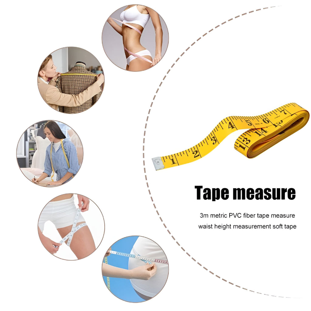 3 Pack Measuring Tape,Tape Measure for Body Double Scale Measurement Tape for Sewing,Body,Tailor 60 Inch/ 150 cm - Image 5