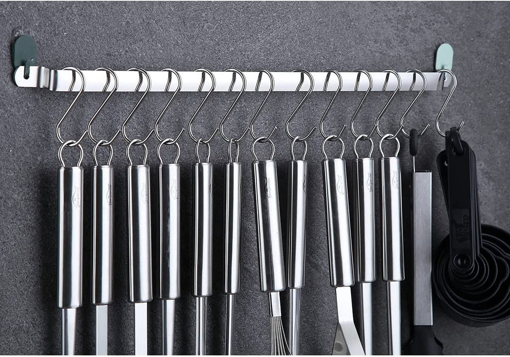 Kitchen Utensils Set 37 Pieces, Stainless Steel Cooking Utensils Set, Kitchen Gadgets Cookwarewith Hooks For Hanging Kitchen Tool Set