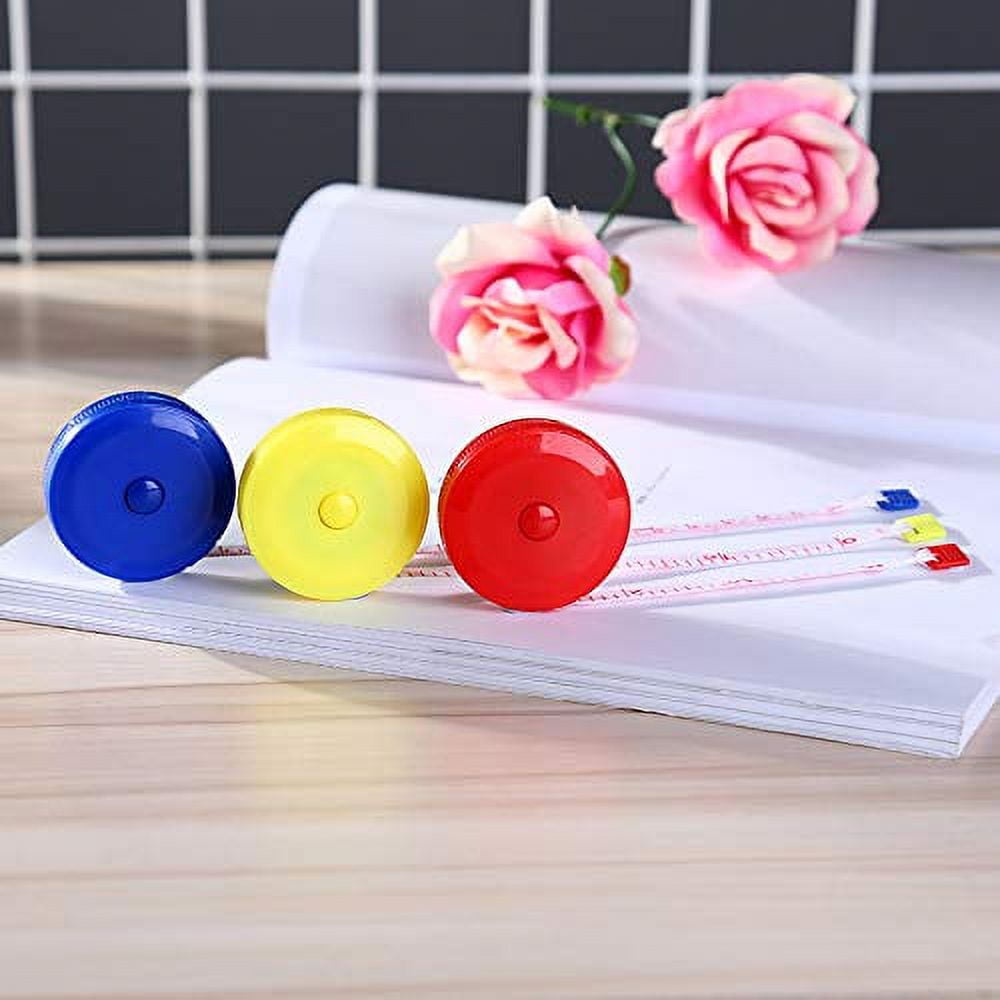 12 Pack Retractable Tape Measure Soft Push Button Measuring Tape Pocket 60 Inch / 150cm Dual Sided for Cloth Body Tai... - Image 4