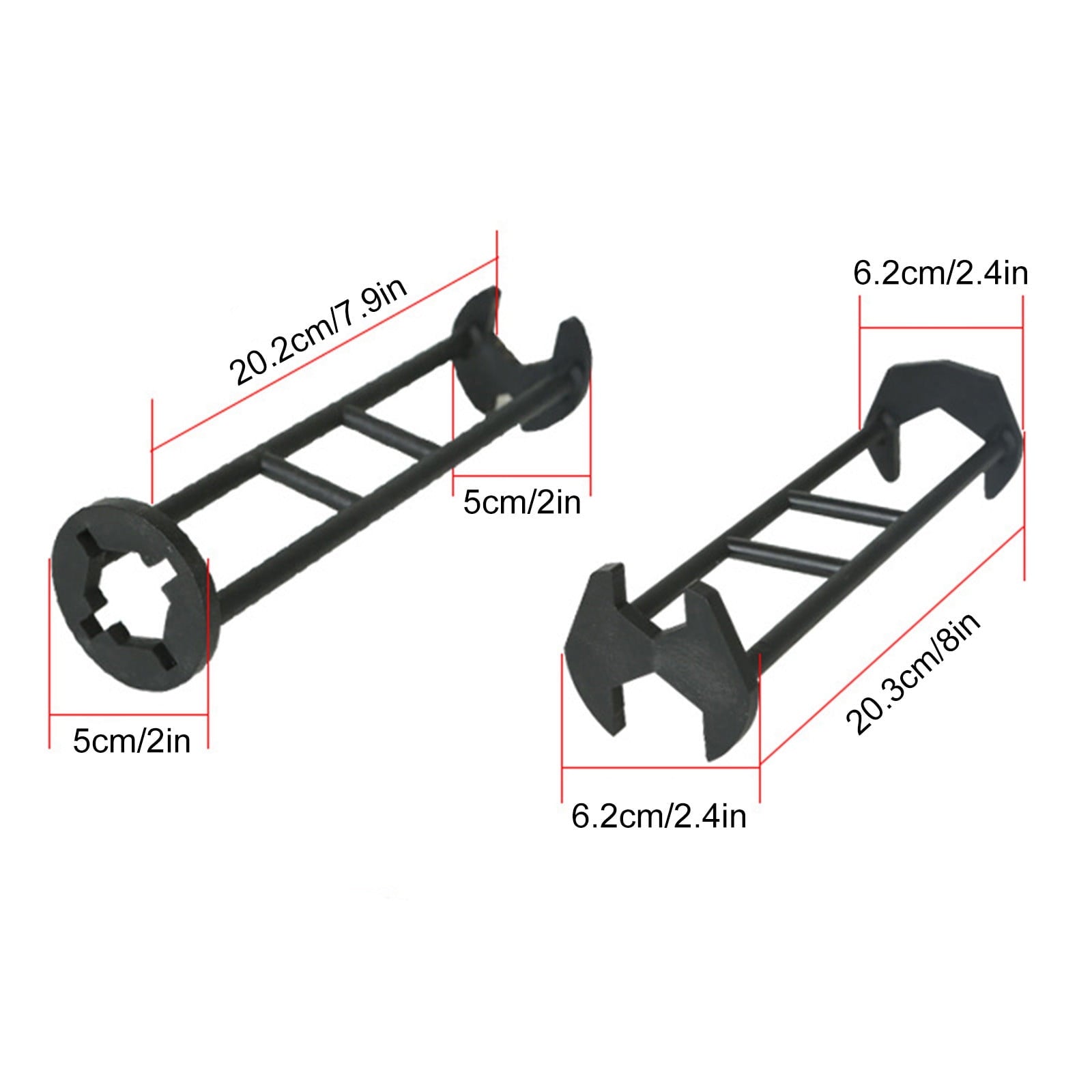 Fankiway Multifunctional Sink Wrench, Sink Wrench Set Universal Under Sink Plumbers Wrench, Carbon Steel Robust Fauce... - Image 2