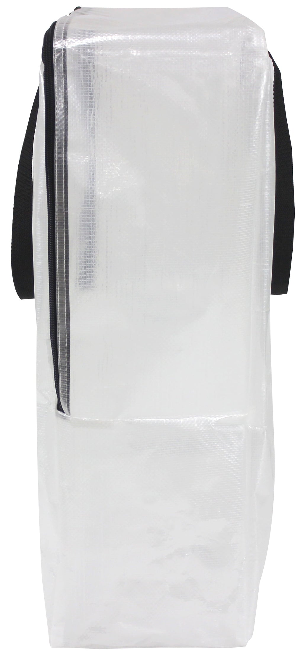 Clear 24 Gallon Heavy Duty Slim Storage and Moving Bag with Zipper Closure and Dual Carry Handles