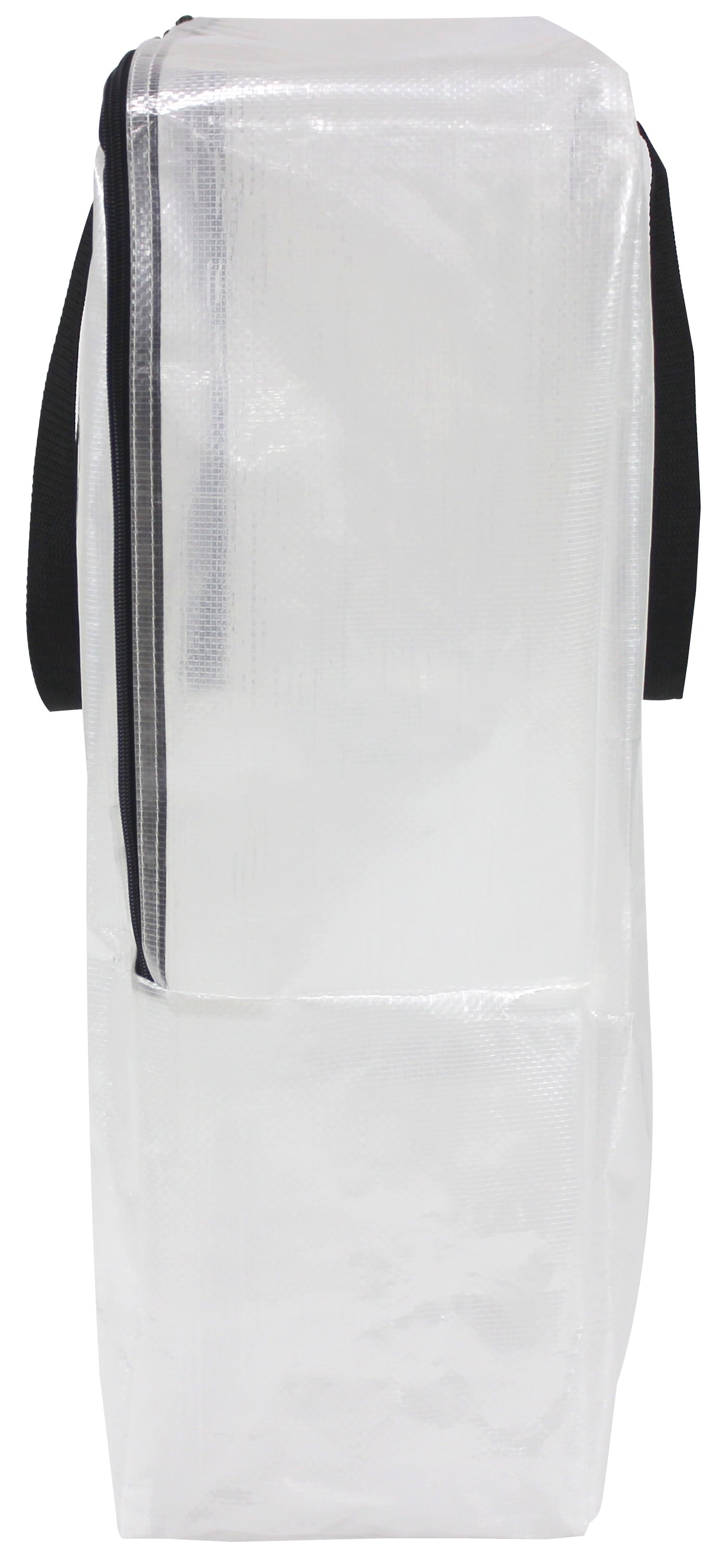 Clear 24 Gallon Heavy Duty Slim Storage and Moving Bag with Zipper Closure and Dual Carry Handles