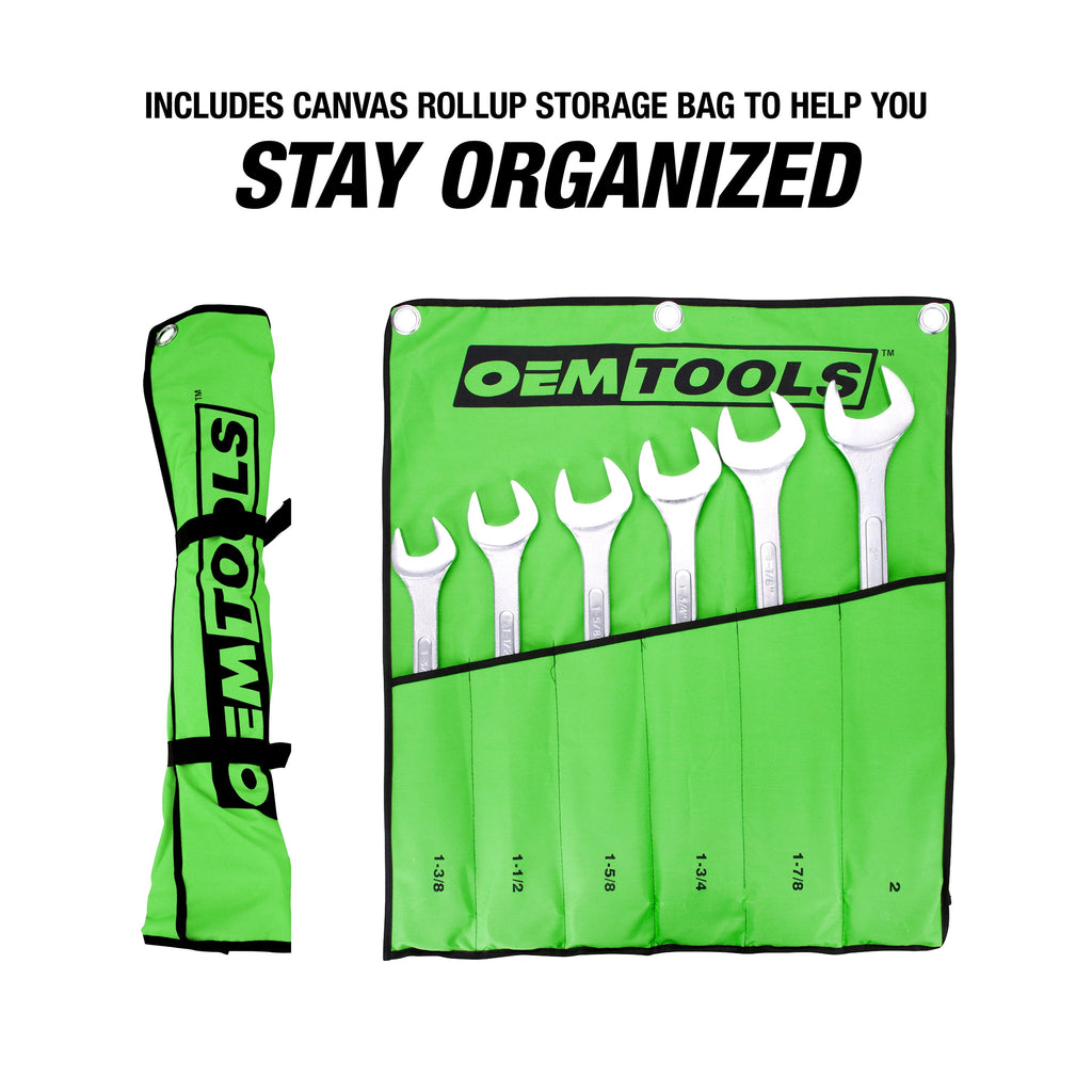 Jumbo Angle Head Wrench Set (1-3/8" - 2"), SAE, 6 Piece Set - Image 3