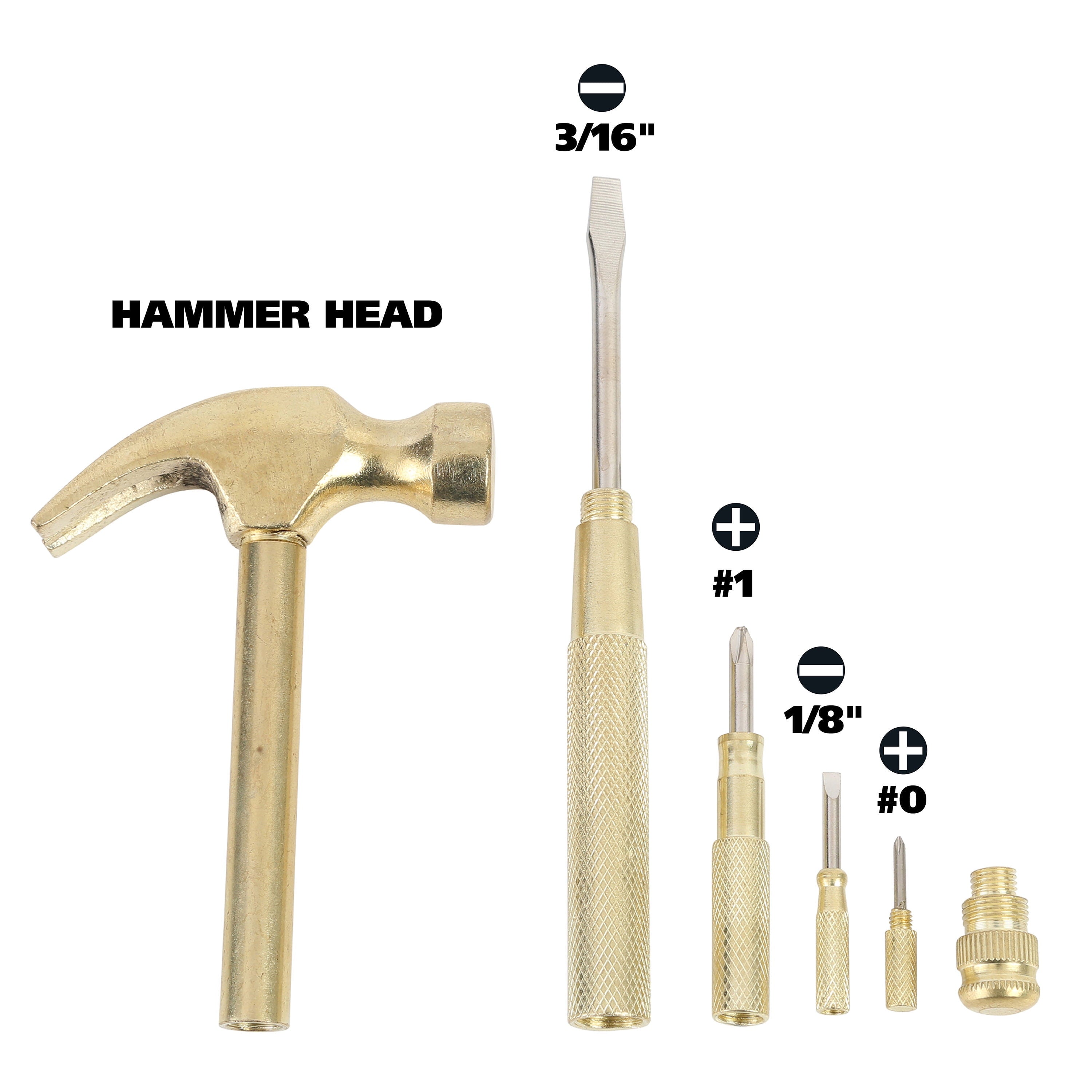 19006 5 in 1 Hammer and Screwdriver Set - Image 3