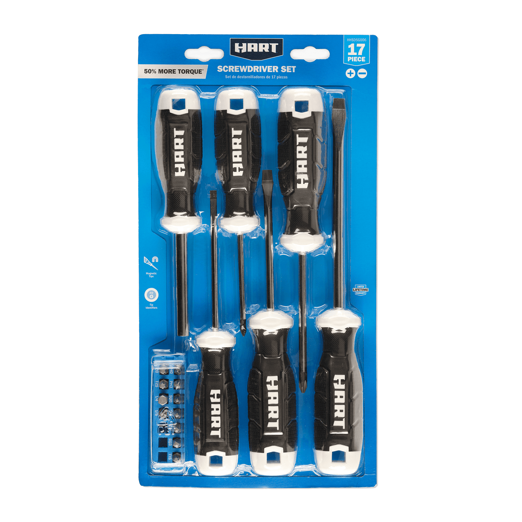 HART 17-Piece Magnetic Screwdriver Set with Comfort Grip - Image 2