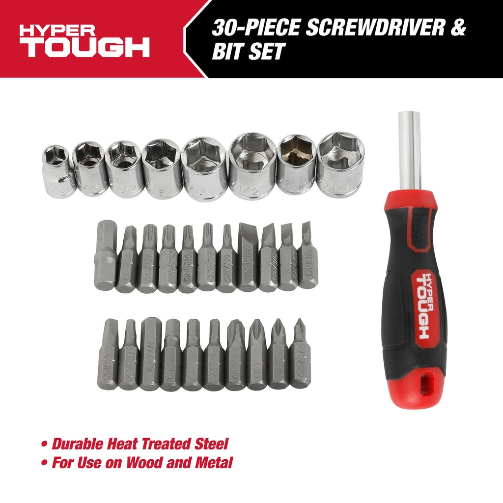 30-Piece Screwdriver Handle and Bit Set in Click Fit Case - Image 2
