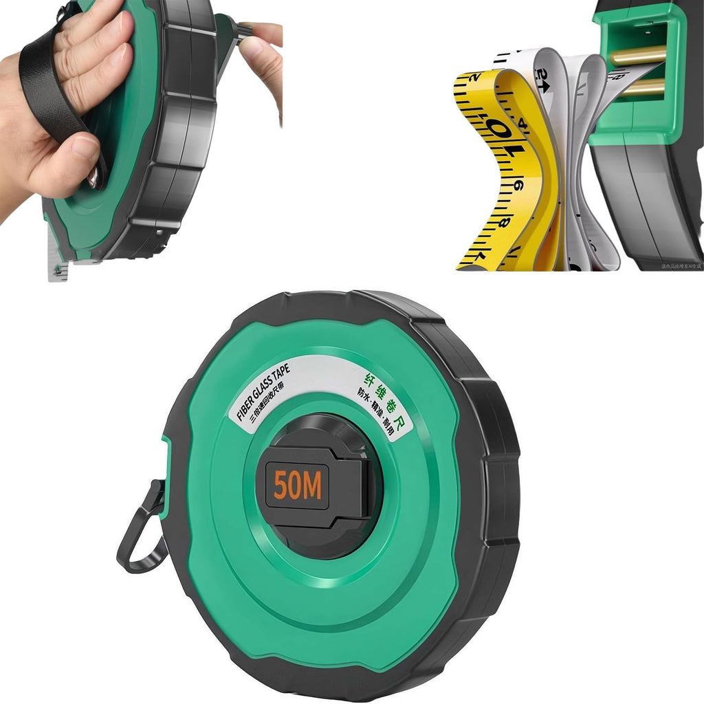Measuring Tape Metric Tape Measure Double Scale Soft, Durable Fiberglass Tape Measure with Abs Case for Construction ... - Image 2