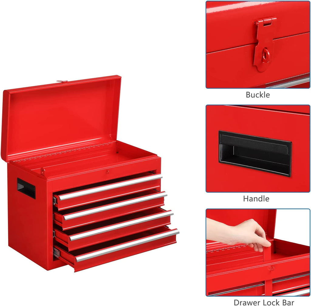 TUFFIOM 5-Drawer Rolling Tool Chest, Tool Storage Cabinet with Adjustable Shelf, Tool Organizer Box - Image 6